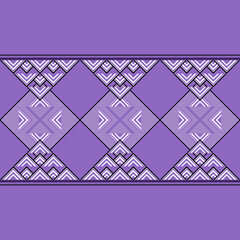 seamless geometric pattern, black,white and purple, center band