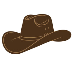 Cowboy Hat Cap Vector Illustration Drawing