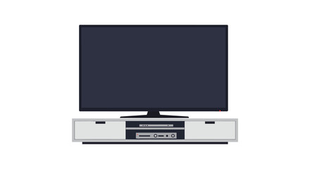a modern flat screen television set with sleek design