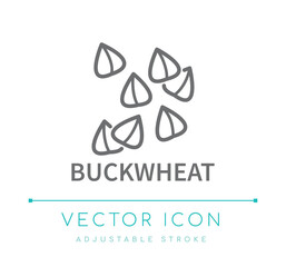 Buckwheat Line Icon