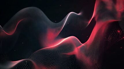 Obraz premium Lone explorer witnesses vast cosmic nebula glowing with vibrant pink and blue energy in dark alien landscape