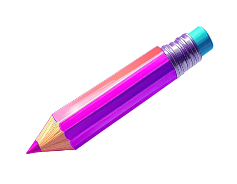Vibrant, colorful, stylized pencil graphic (1)