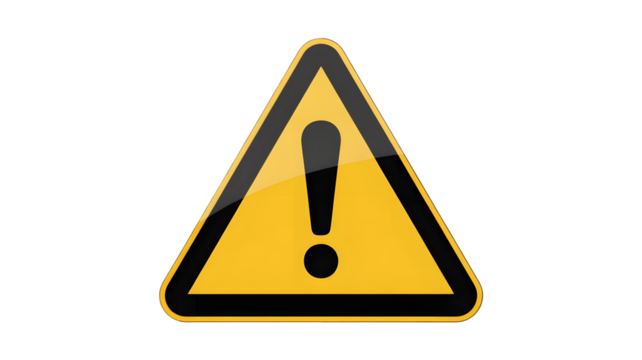 exclamation danger sign
