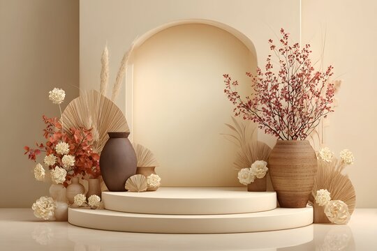 Elegant wedding setup mockup template evokes heartfelt joy and refined beauty for branding previews