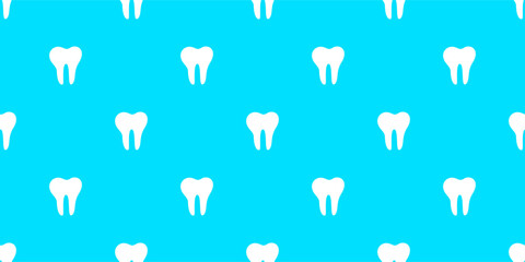 doodle Teeth Pattern background. doodle tooth pattern background. dental seamless pattern background.