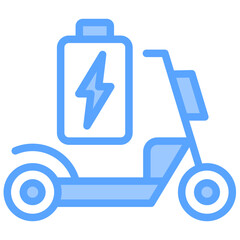 Electric Scooter Icon