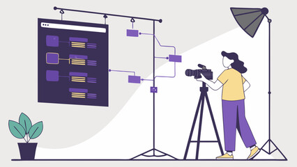 Studio filming video production content creation filmmaker videographer camera operator workflow project planning behind the scenes filmmaking process video shooting video equipment tripod lighting s.