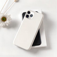 Minimal Phone Case on Box Mockup