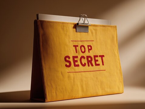 Unveiling top secret documents in a manila folder for confidential business intelligence solutions