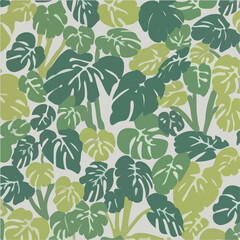 seamless background with leaves