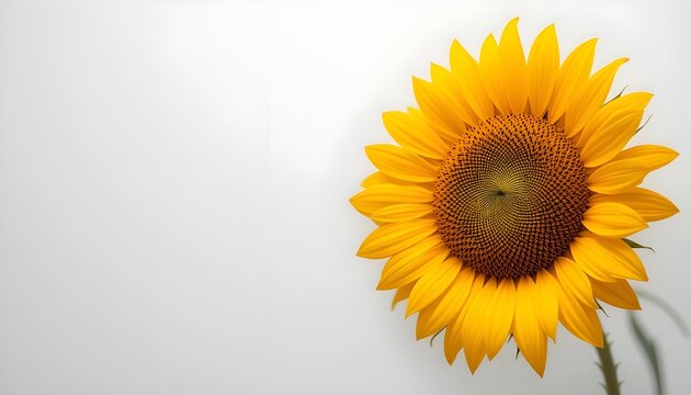 D&eacute;tail de tournesol, isol&eacute; sur fond blanc