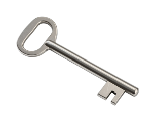 Close-up of a metallic key (1)