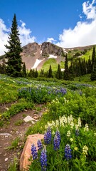 Mountain meadow wildflowers (7) © proliman