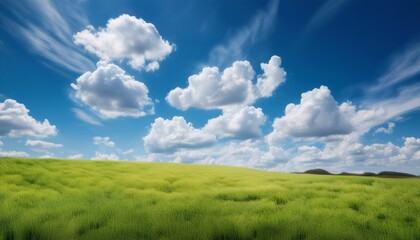 Obraz premium the atmosphere of a bright day with textured clouds is a visual embodiment of energy clarity and freshness ideal for advertising outdoor brands summer leisure and eco products