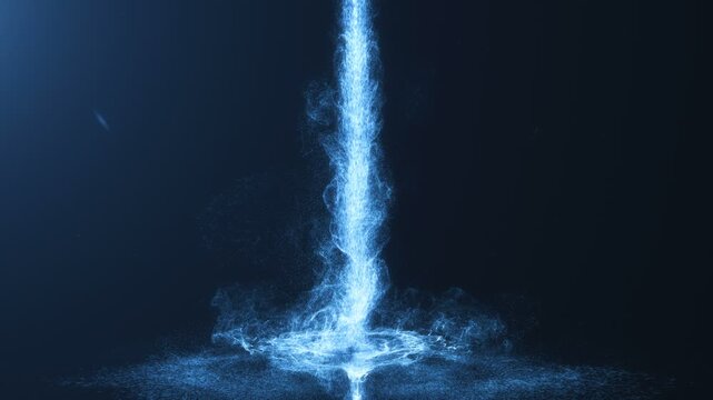 Concept animation of an energy weapon shooting concentrated energy