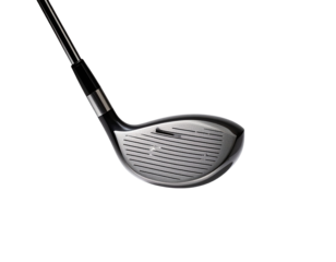 Close-up of golf club head and shaft