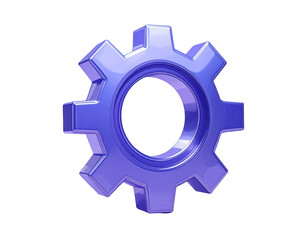 3D rendered, vibrant purple gear icon (1)