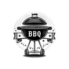simple logo icon, BBQ, vector

