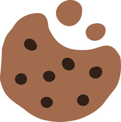illustration of a chocolate cookie