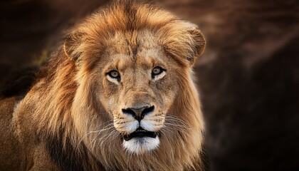 Fototapeta premium a ferocious lion