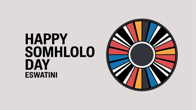 Somhlolo Day Eswatini National Holiday Celebration Illustration