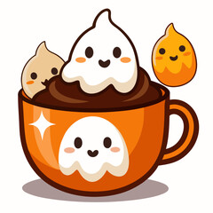 set of funny cartoon cakes