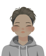 Male Character with multiple facial expressions - Digital Illustration