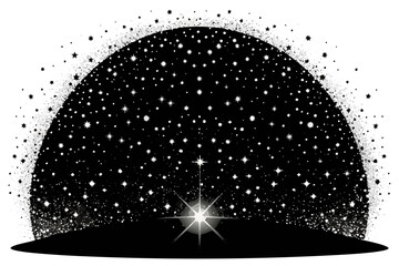 Elegant vector illustration of golden fireworks on a dark blue background. Perfect for festive designs, New Year celebrations, holiday decorations, party invitations, greeting cards, and event posters