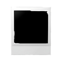 create an image of a blank polaroid template there should be nothing inside the picture and the polaroid should take of the full square frame