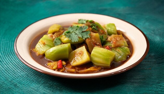 chuchu cozido angolan food classic featuring gently cooked chayote with subtle seasoning a refreshing and healthy side loved for its mild taste and culinary heritage