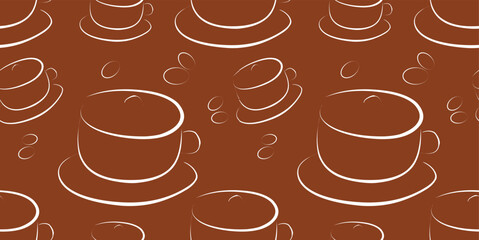 seamless coffee pattern