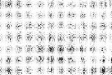 Grunge halftone gradient texture. Faded grit noise background. Sandy gritty wallpaper. Retro pixelated backdrop. Black and white anime or manga comic overlay. Vector graphic design textured halftone