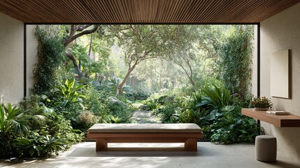 A renovated modern terrace boasts WPC decking and a newly installed substructure, featuring steps that ascend to a generous outdoor living area, embellished with plants in pots, and connected to the