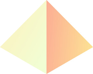 Abstract Diamond Gradient Harmonious Blend of Light and Color for Modern Design, pyramid illustration