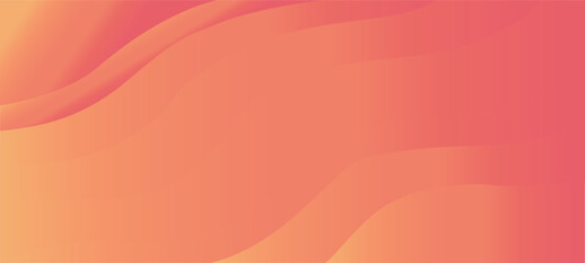 Abstract flowing gradient background with soft wavy lines in warm peach and vibrant pink hues creating a smooth and elegant visual texture
