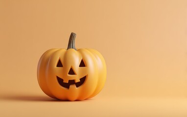 A pumpkin with a smiley face on it