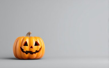 A pumpkin with a smiley face on it