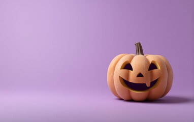 A pumpkin with a smile on its face
