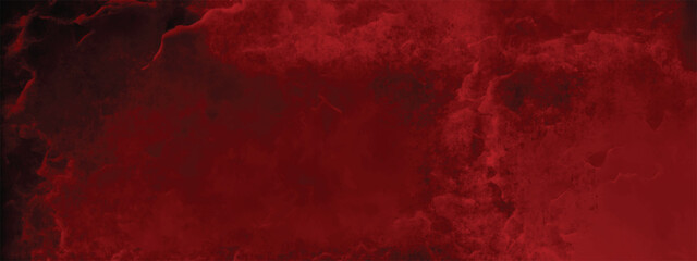 Chaotic abstract red painting with eerie and stormy effects