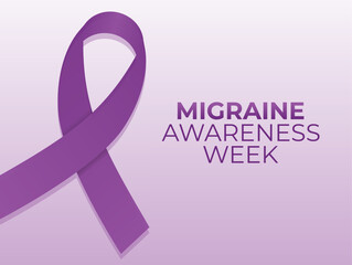 Vector graphic of Migraine Awareness Week for Migraine Awareness Week celebration.