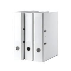 White filing cabinet with three vertical files