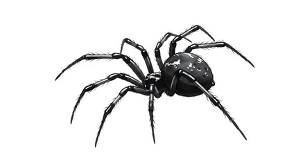 Obraz premium Ink-Black Widow's Gaze