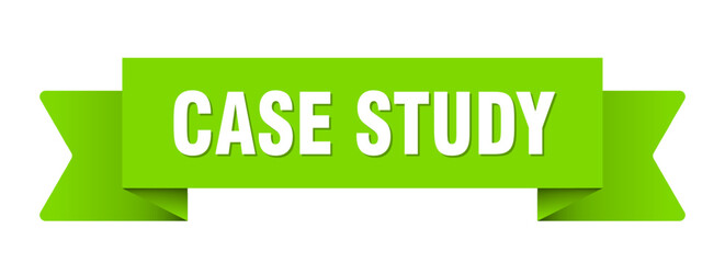 case study ribbon isolated on transparent background. case study ribbon