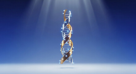 Dna helix structure illustration genetic code gene biology medical science double helix deoxyribonucleic acid