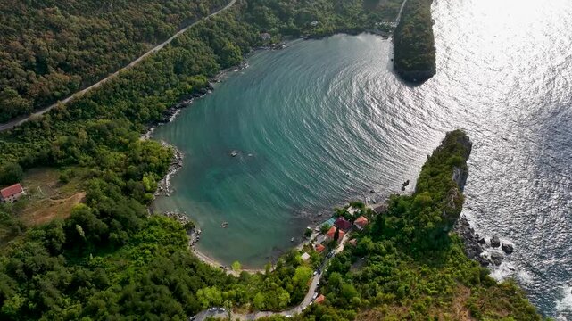 Beautiful landscape of Gideros Bay - Cide, Kastamonu, Turkey