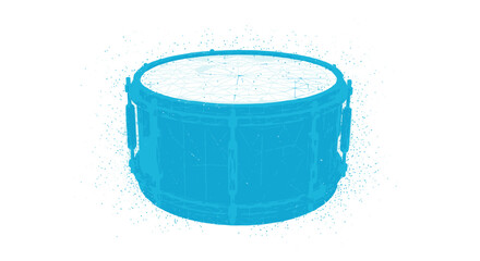 Blue drum musical instrument percussion.