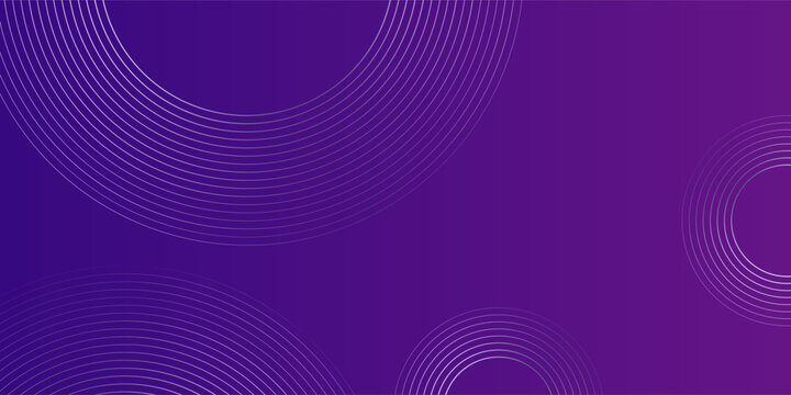 Purple lines shapes abstract bakground. Simple lines circles. Ready for backdrop, invitation, and presentation.