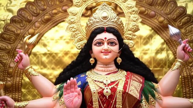 Goddess Durga in navratri festival, Navratri is biggest religious festival of Hinduism