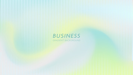 Soft gradient business background with abstract pastel wave lines in blue, green, and yellow tones. Modern minimalist design for presentations, posters, banners, websites, and corporate branding.