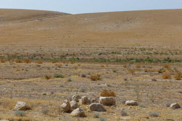 Arid landscape in kunduz province afghanistan a beautiful and dry desert environment